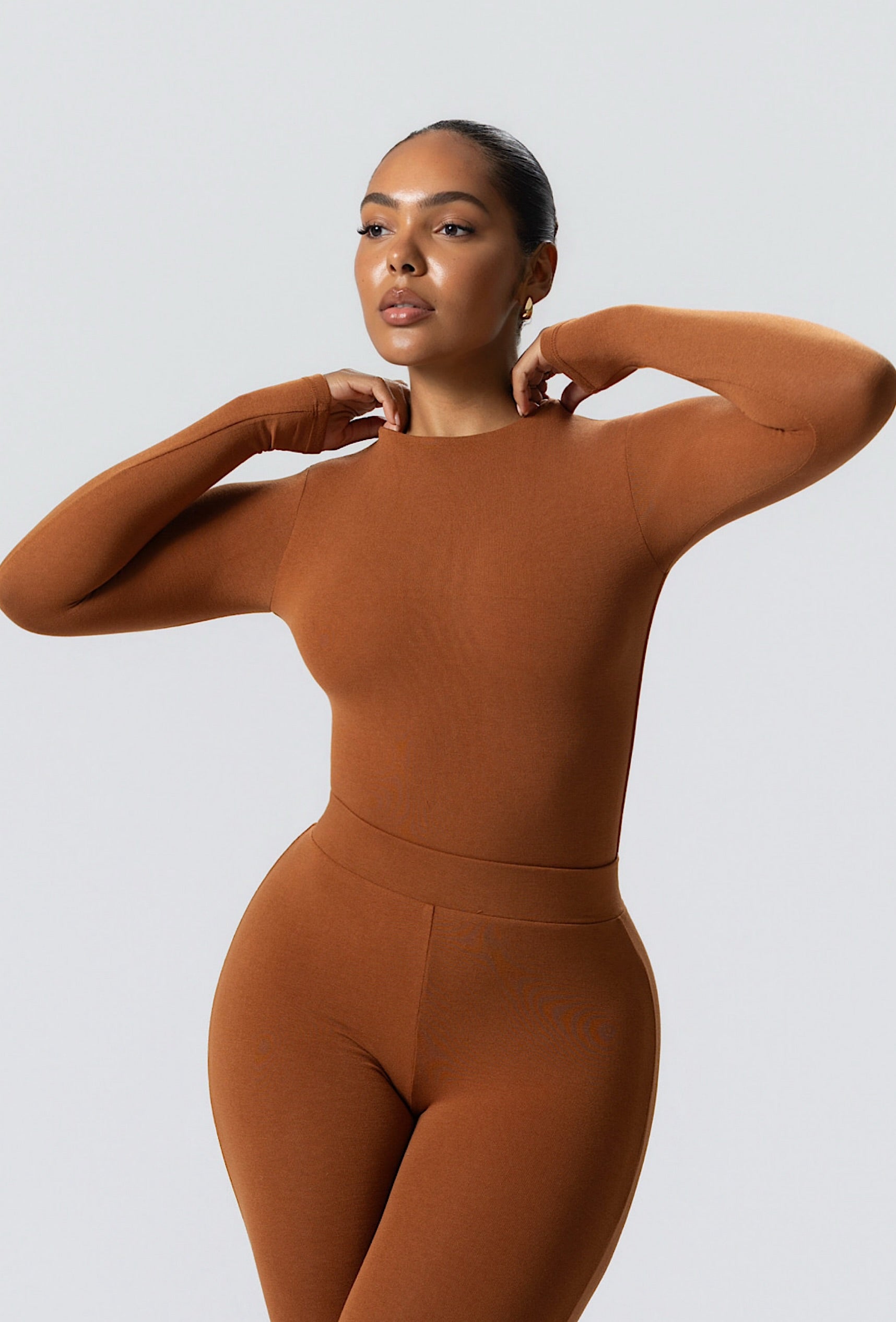 Matte Basix Sculpt Bodysuit - Sienna
