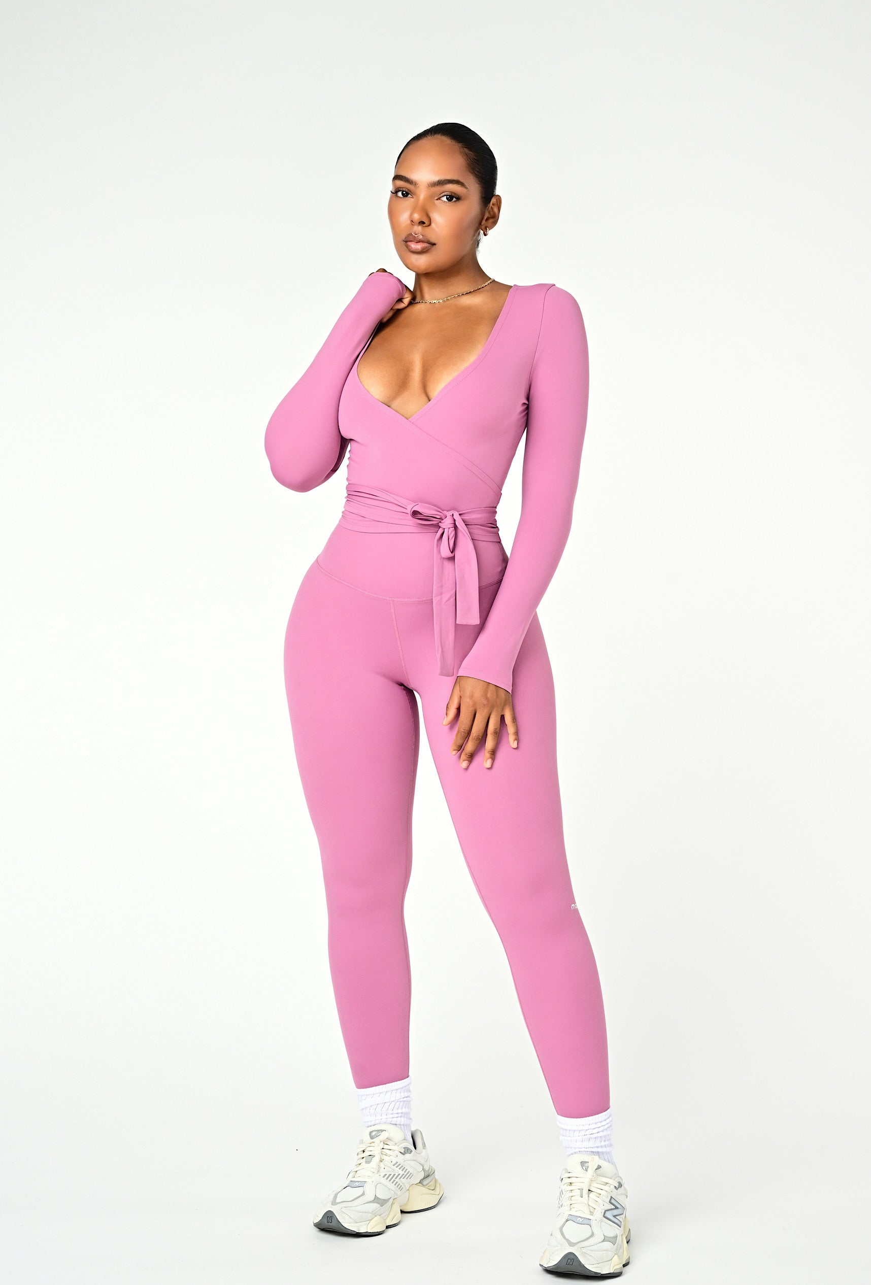 Forma Wrap Top - Pink Cloud