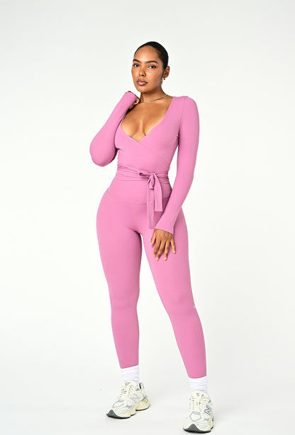 Forma Wrap Top - Pink Cloud