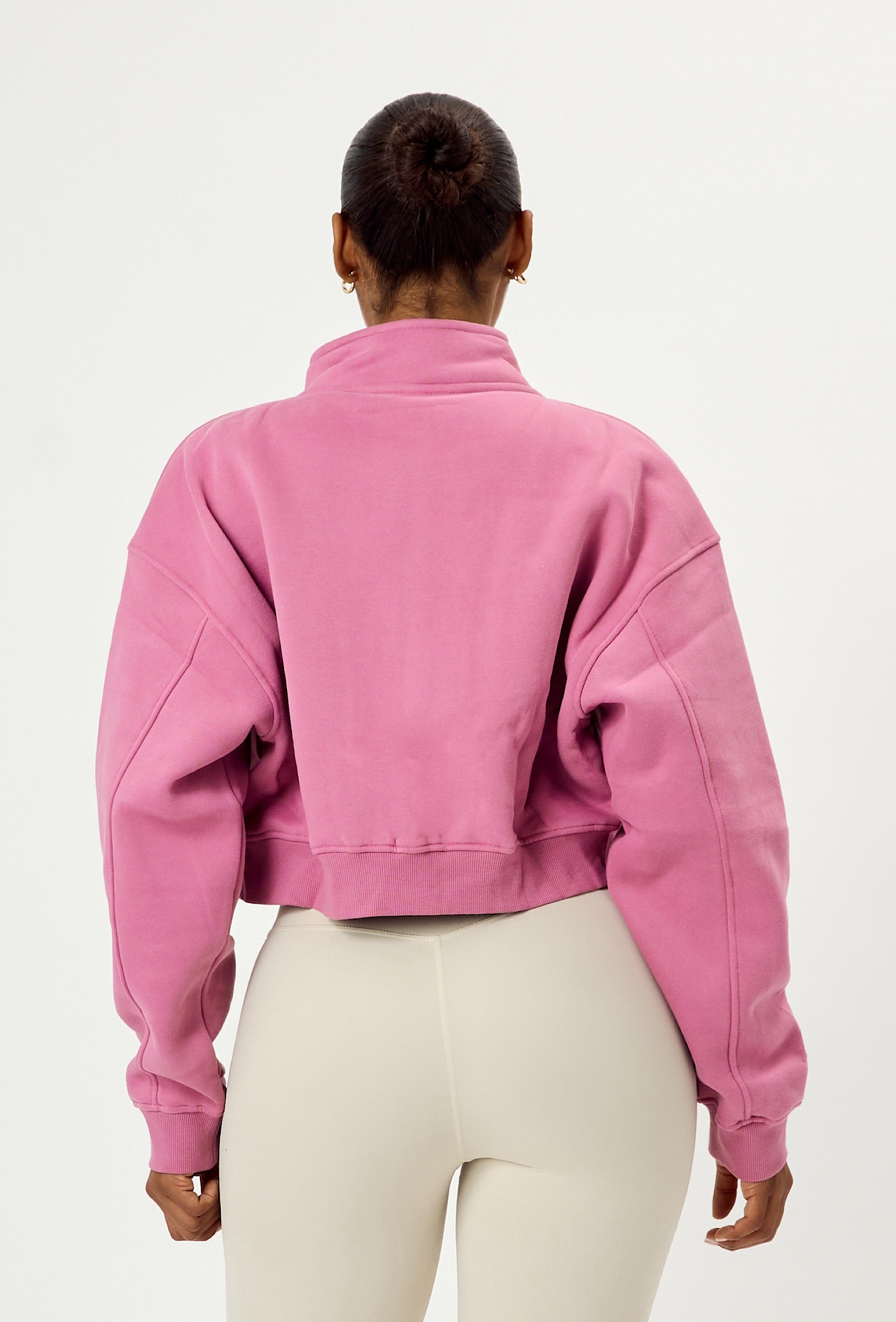 Matte Varsity Jacket - Pink Cloud
