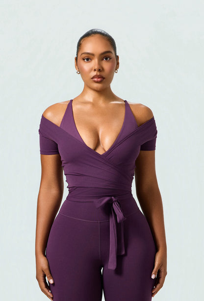 The Halo Wrap - Plum