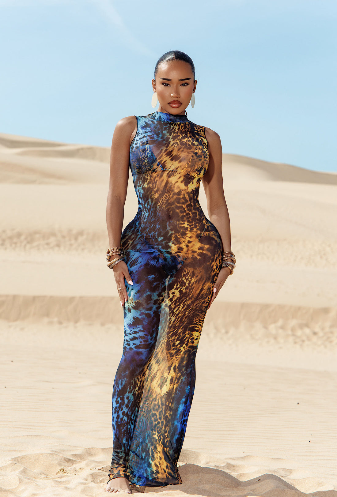 Atticus Cover Up Dress - Desert Azure