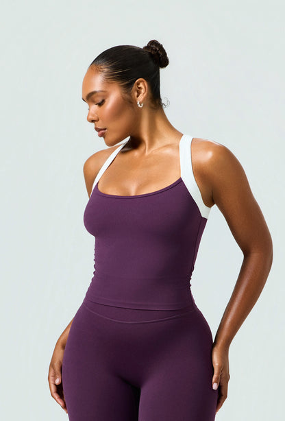 Soft Cinch Tank - Plum