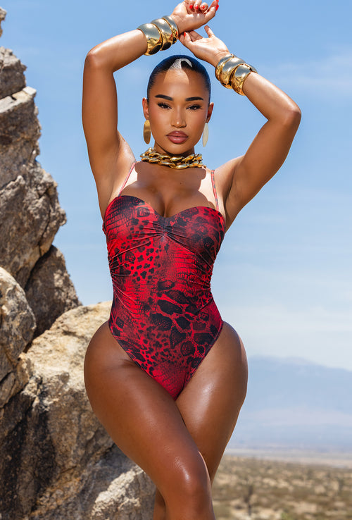 Micah One Piece - Red Snake