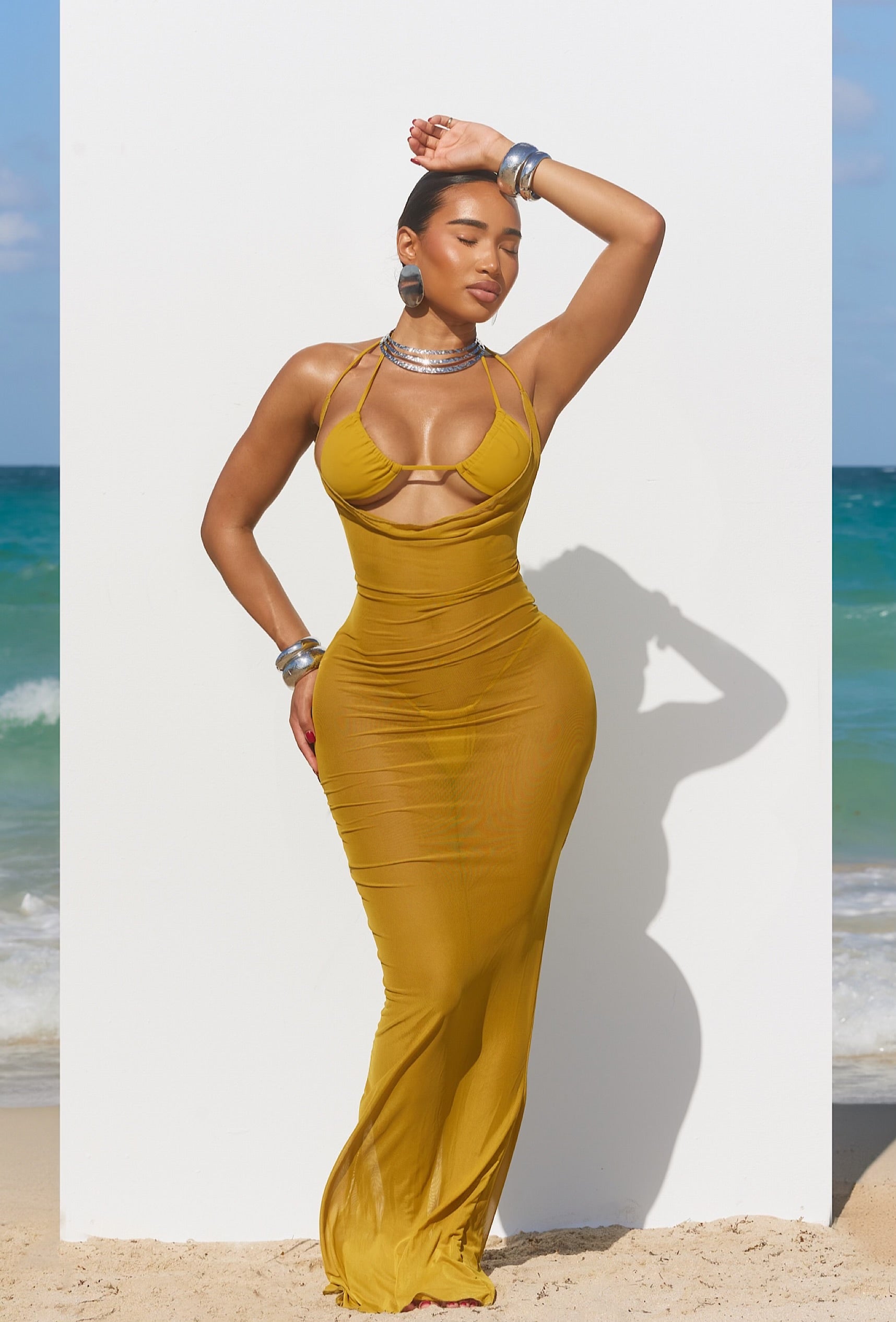 Acacius Cover Up Dress - Citron