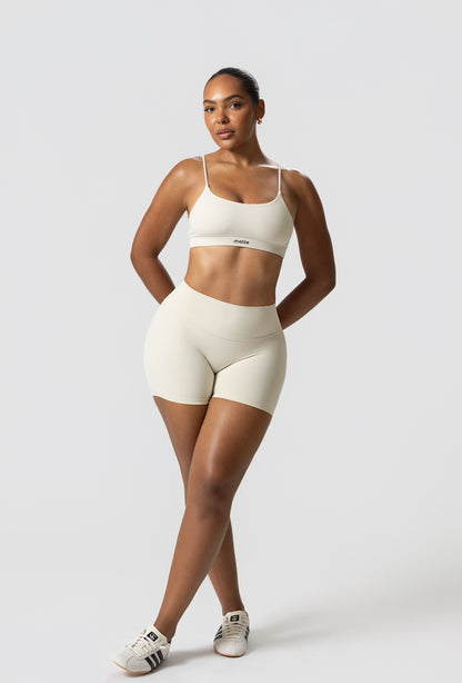 Essential 4" Biker Shorts - Iced Vanilla