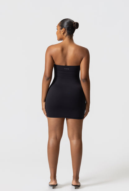 Sculpting Tube Mini Dress- Black
