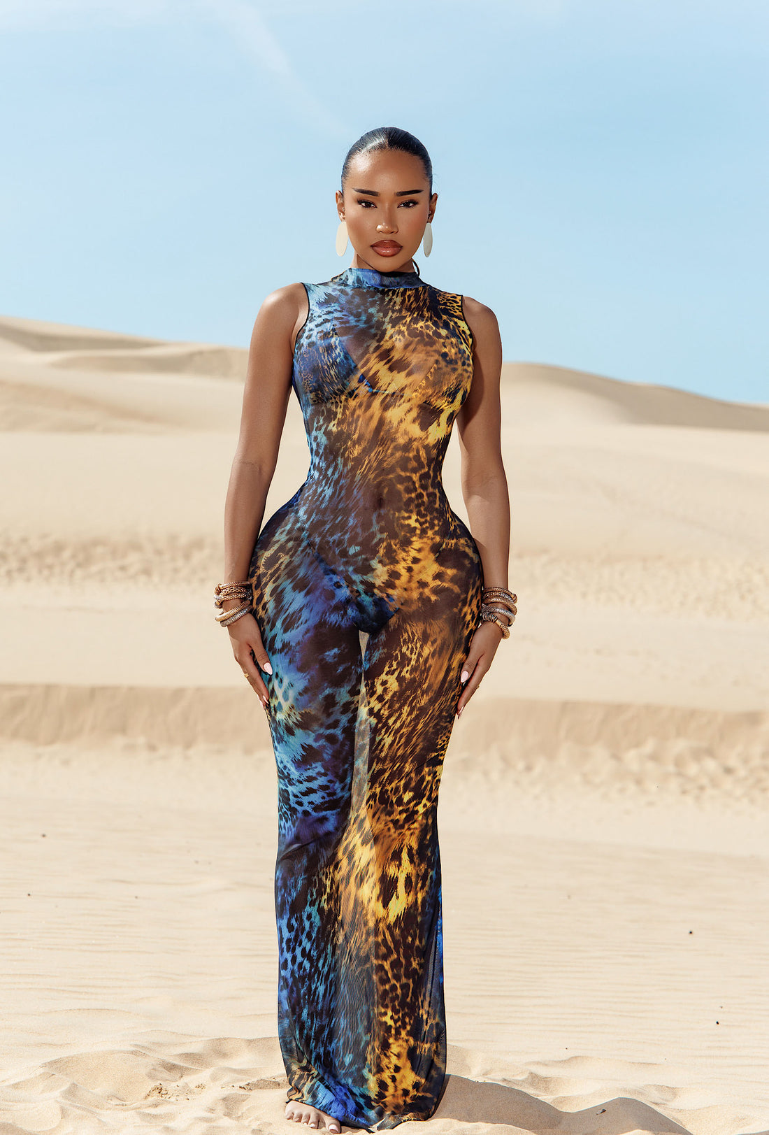 Atticus Cover Up Dress - Desert Azure