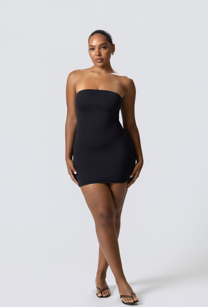 Sculpting Tube Mini Dress- Black
