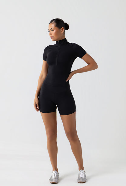 Contour Half Zip Short Sleeve - Black Galaxy