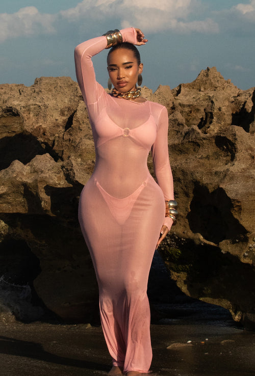 Linus Cover Up Dress - Blush