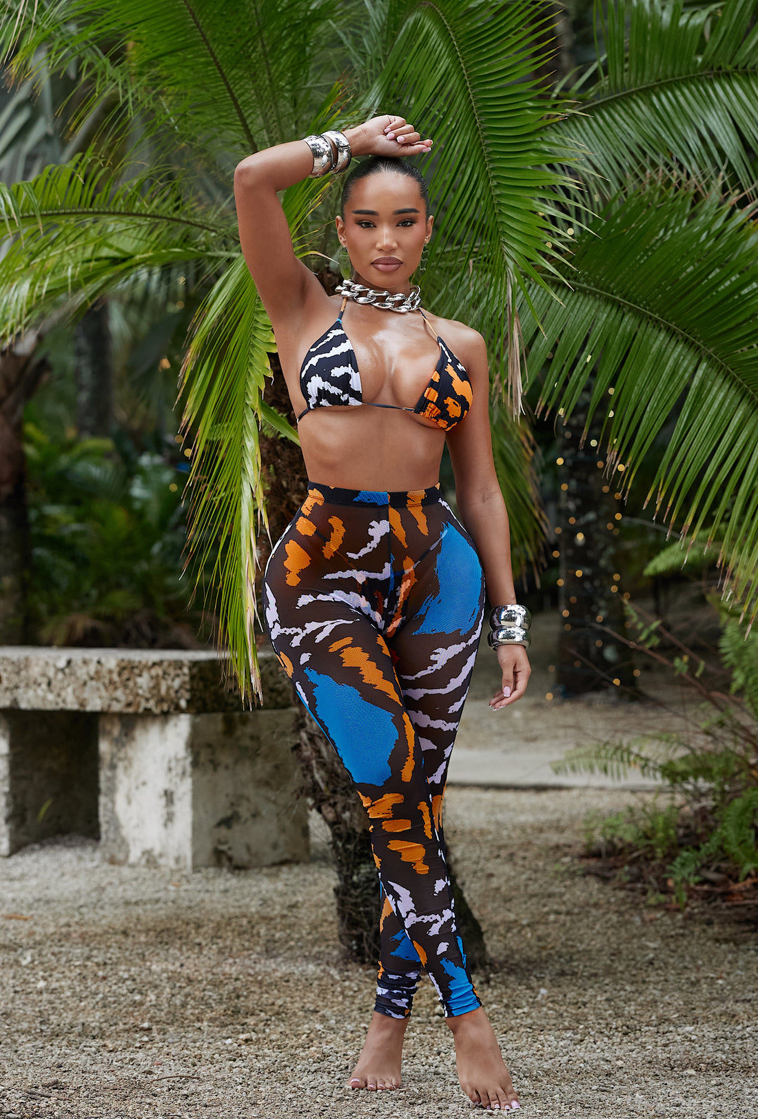 Niccolo 3 Piece Pants Set - Safari Azul