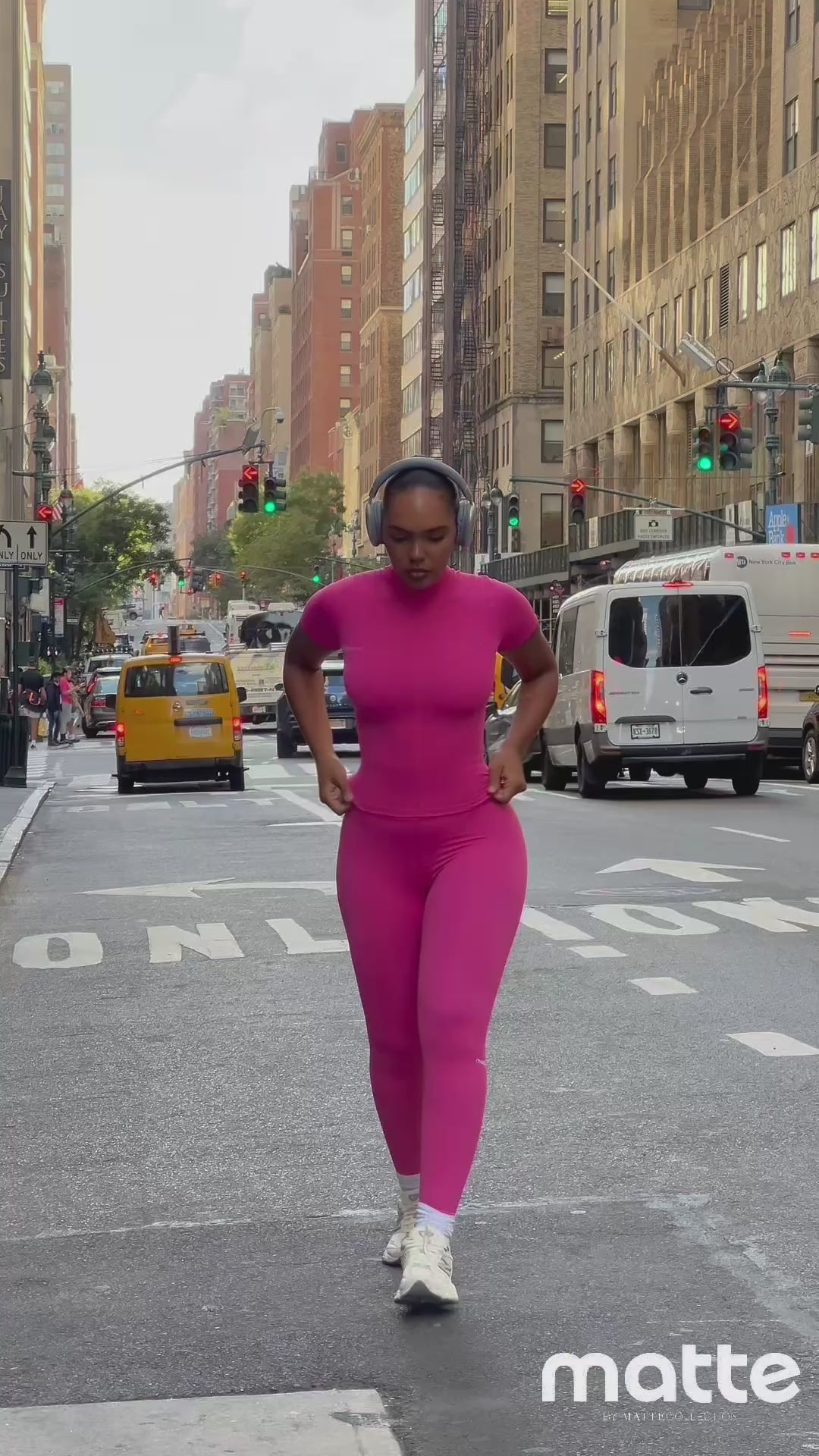 Contour Mock Neck - Pink Berry