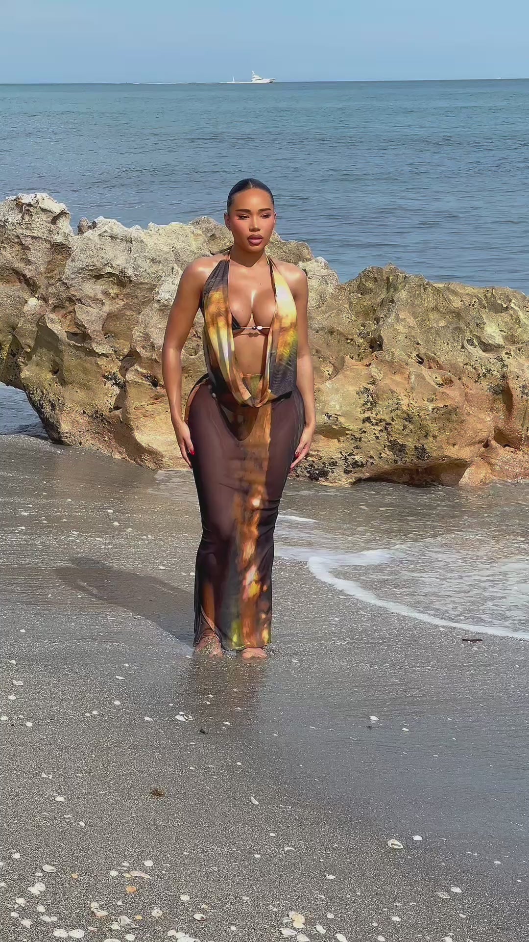 Makari Cover Up Dress - Solara Romance