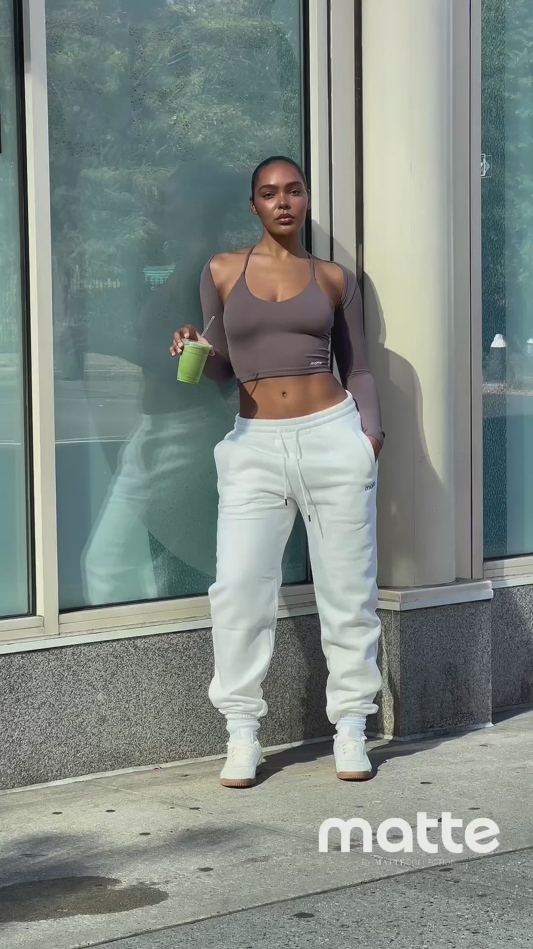 Bareform Double Layer Tank - Soft Cocoa