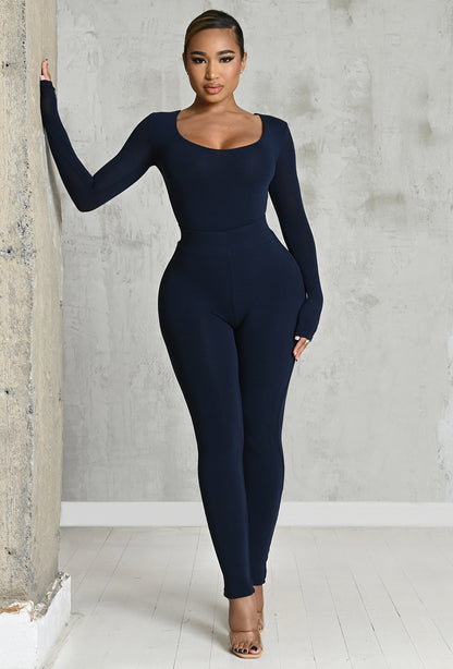 Matte Basix Sculpt Leggings - Navy