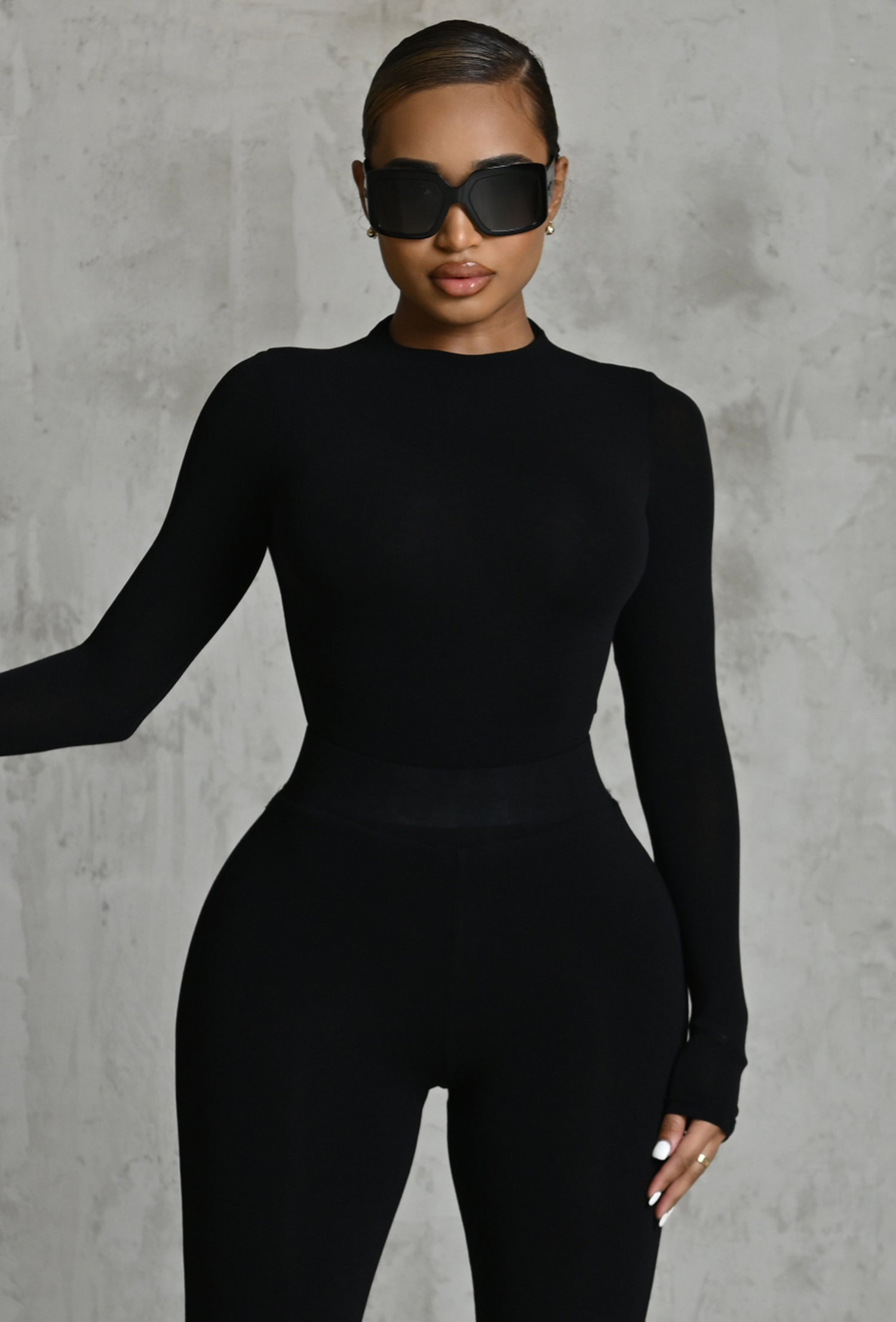 Matte Basix Sculpt Bodysuit - Black