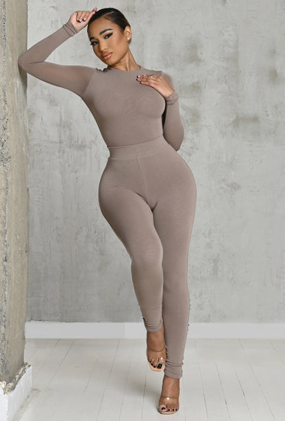 Matte Basix Sculpt Leggings - Nude